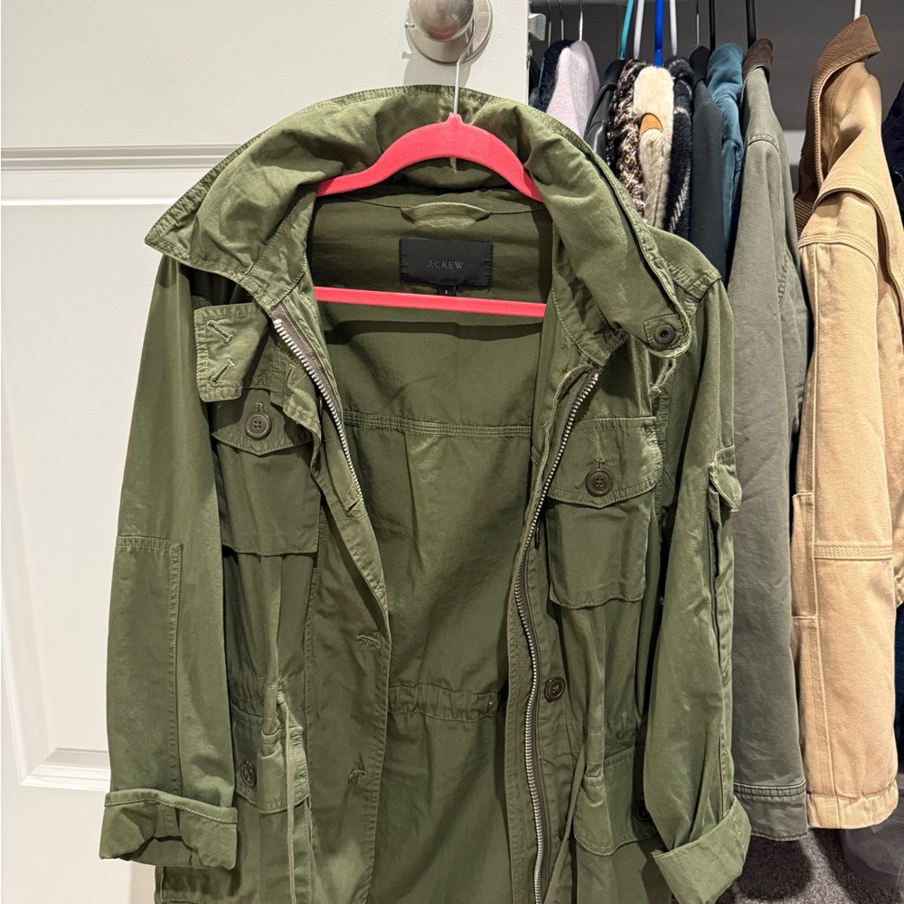 J. Crew Olive Utility Jacket
